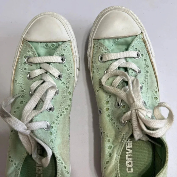 Converse All Star Chuck Taylor Women's Mint Green Sneakers Size 6 - Picture 5 of 7